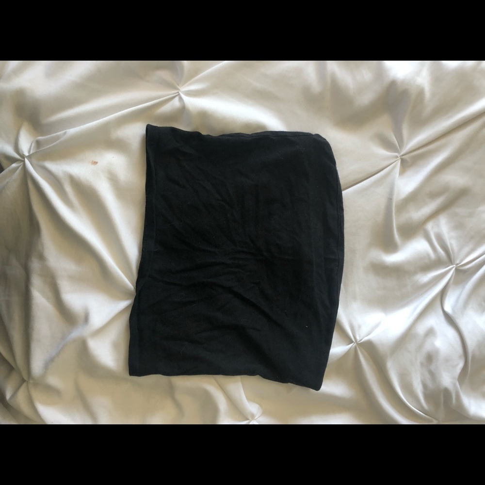 Urban outfitters cropped black tube top